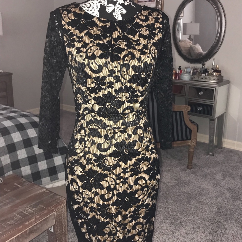 Sexy 3/4 sleeve lace dress by ABS